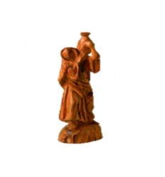Samaritaine sculpté en bois d’olivier