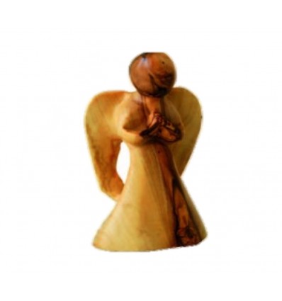 Ange en prière PF sculpté en bois d’olivier